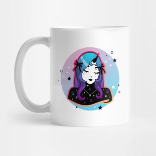 Cute cartoon colorful demon girl Mug